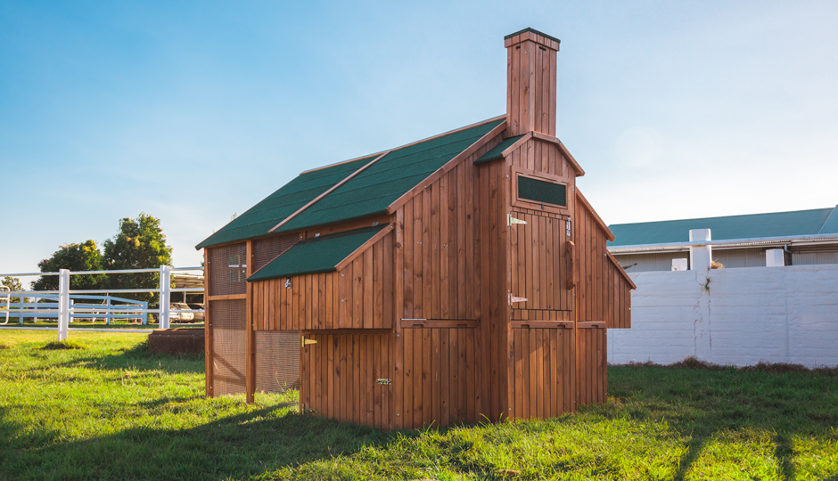 The Mansion Walk In Chicken Coop Designed in Australia