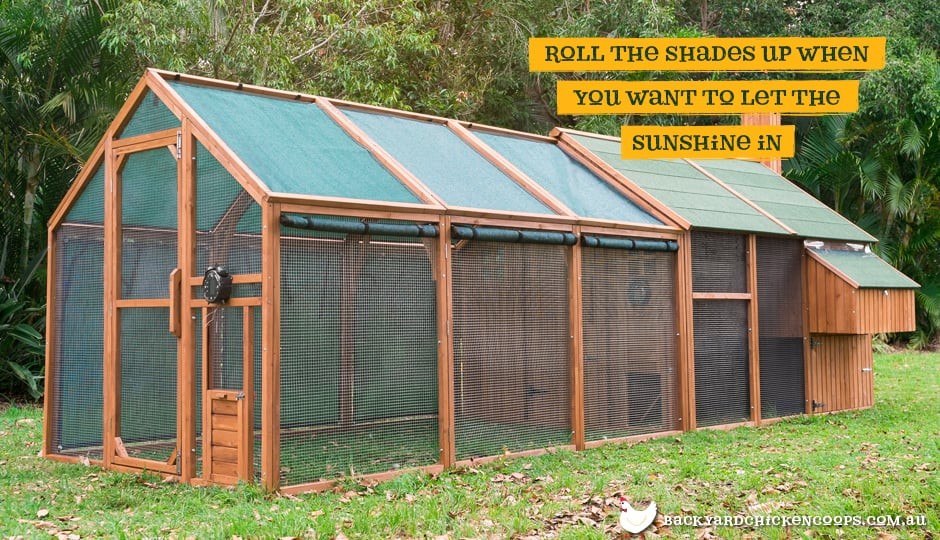 Shade Mesh for your Chicken Coop in Summer