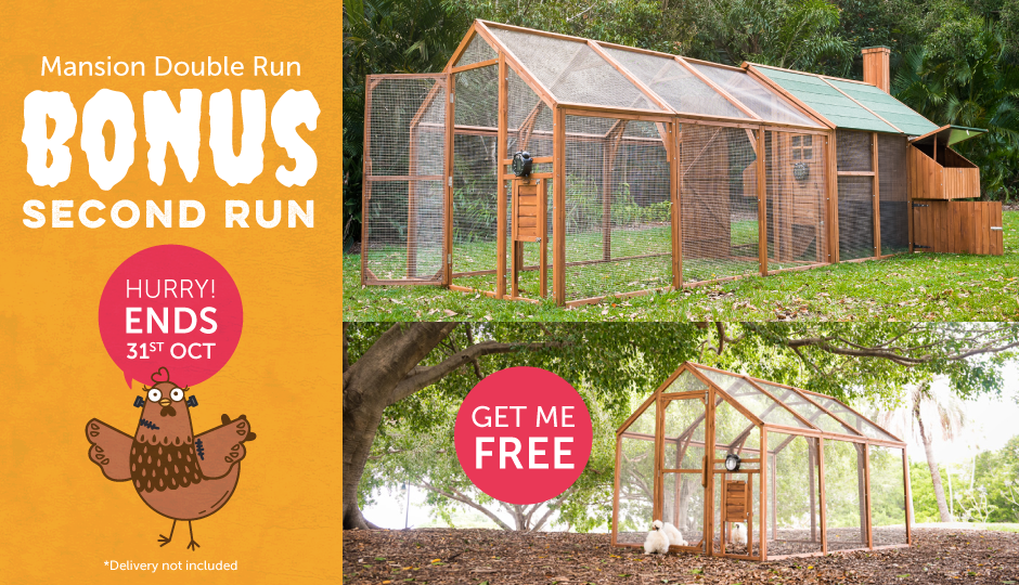 Mansion and Double Run Chicken Houses